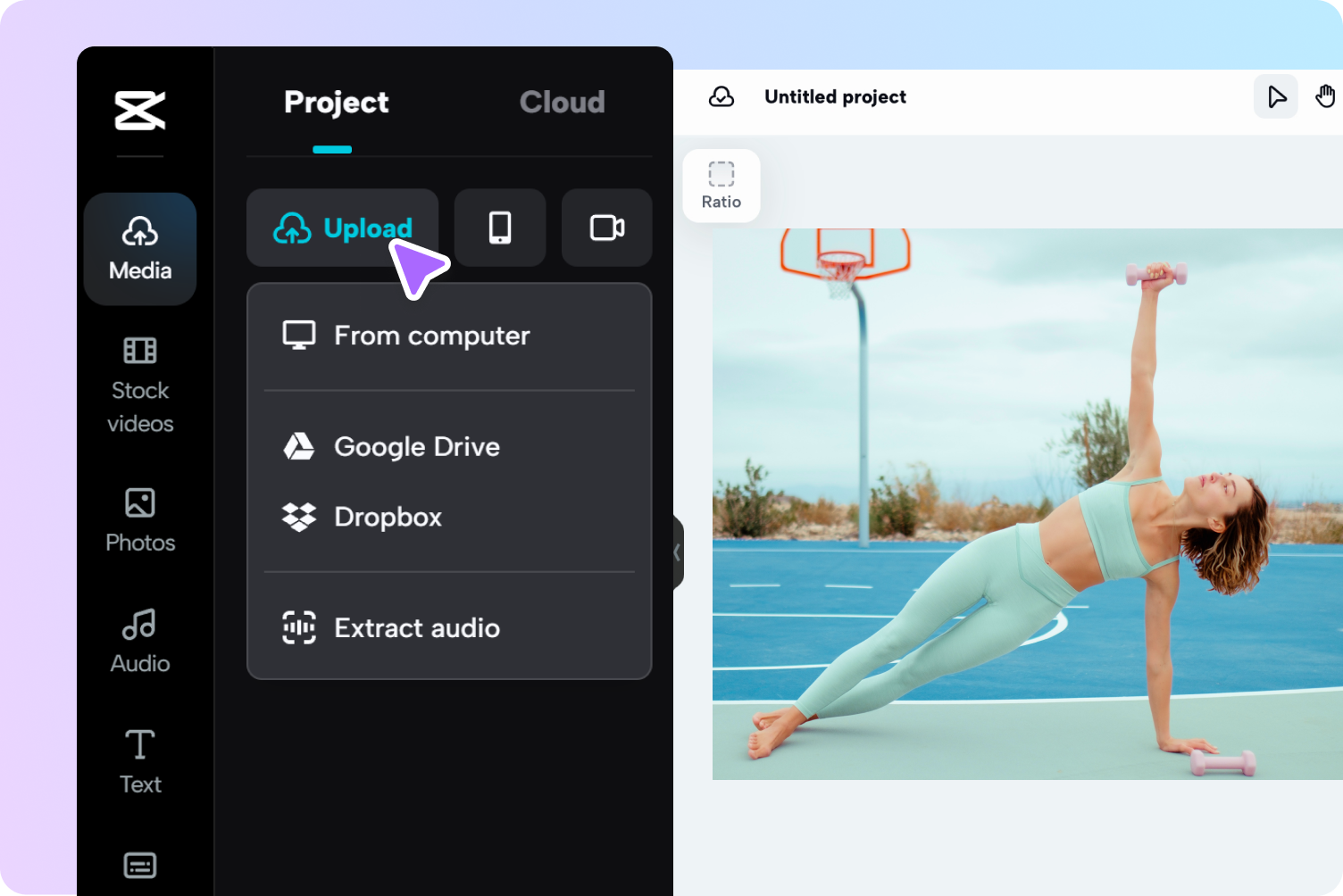 1. lépés - Töltse fel videóját